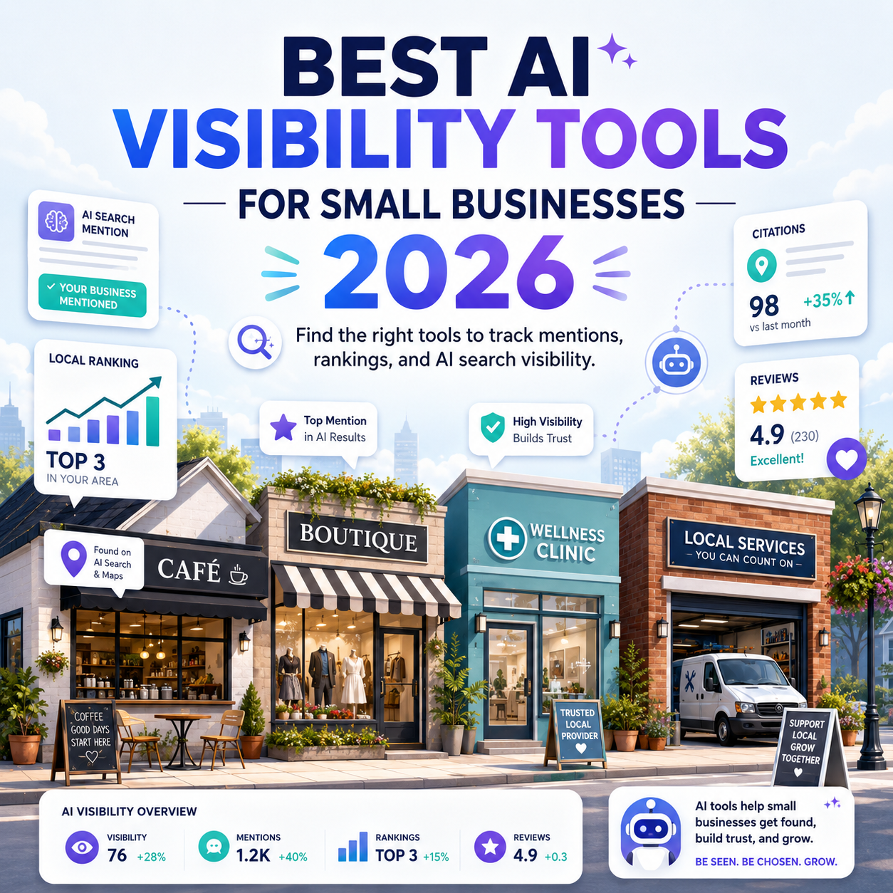 9 Best AI Visibility Tools for Small Businesses 2026